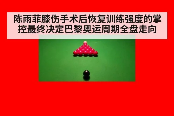 陈雨菲膝伤手术后恢复训练强度的掌控最终决定巴黎奥运周期全盘走向
